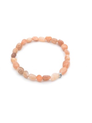 Hakiki Amorf Kesim Doğal Güneş Taşı Bileklik