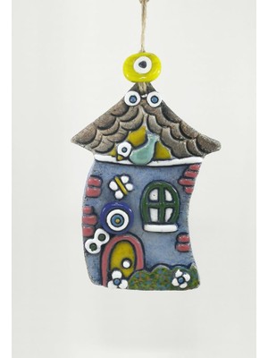 SUME Özel Tasarım Ev Seramik Kabartmalı Duvar Süsü Nazarlık