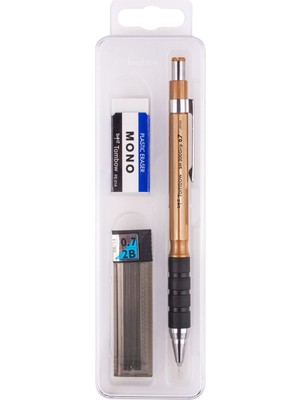 Tombow Sh-300 Grip M. 0,7 mm Plastik Kutulu Set  - Altın