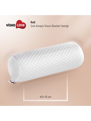 Visko Love Roll, Tam Silindir Çok Amaçlı Visco Destek Yastığı