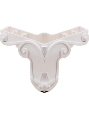 HemenBak Aslan Ayak Beyaz 12 cm 4'lü