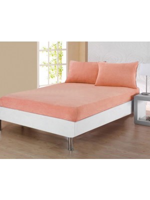 Mertim Hepsi Home Çift Kişilik Lastikli Çarşaf Seti Somon