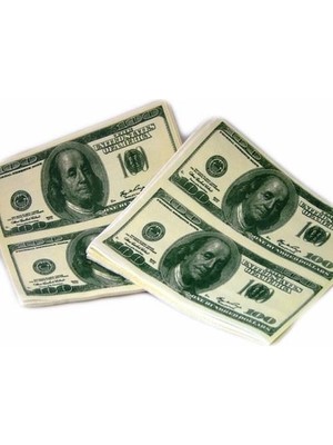 Hepsi Dahice 20 Adet Peçete Dolar Desenli