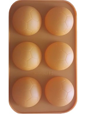 Mas Mutfak Silikon Futbol Topu Kek Kalıbı 6'lı