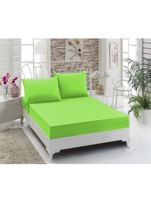 Mertim Çift Kişilik Lastikli Çarşaf Seti Yeşil