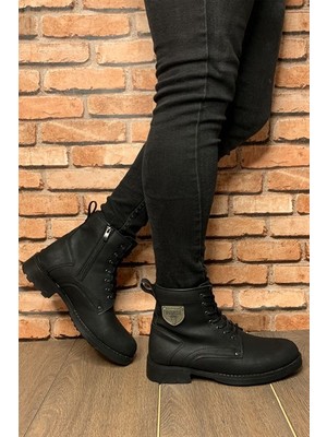 Conteyner Siyah Fermuarlı Erkek Bot 0012955