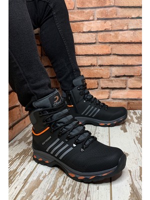 Jamper Siyah Füme Oranj Erkek Trekking Bot 00121820