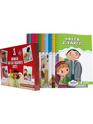 Öğretmen Evde Yayınları 1. Sınıf Bensu 10'lu Ciltli Hikaye Seti 6-8 Yaş Melih Enver Özkal