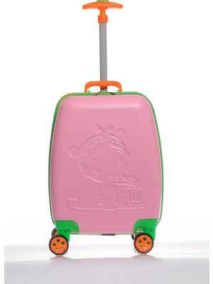 Mybag Mybag84959 Pembe Kız Çocuk Kabin Boy Valiz