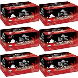Beta Tea Kızıl Dem Demlik Poşet Çay 100'lü  x 6  320 gr