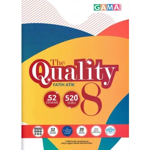 Gama Yayınları The Quality 8. Sınıf 52 Deneme Sınavı