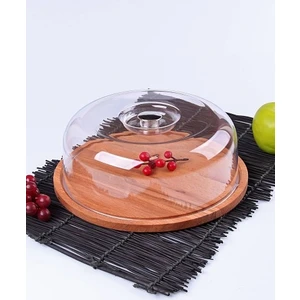 Ahşap Kek Fanusu Kek Saklama Kabı