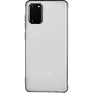 Case 4U Samsung Galaxy S20 Plus Kılıf 4 Köşeli Renkli Lazer Silikon Arka Kapak Siyah