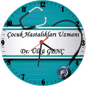Doktora Hediye Isimli Ofis Duvar Saati