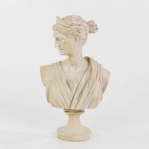 By Ari Afrodit Büst Heykel Biblo Krem Renk