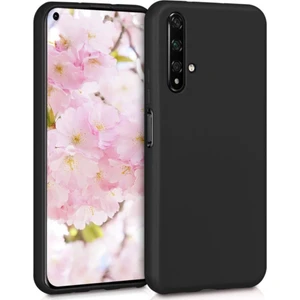 Huawei Nova 5T Kılıf Zore Premier Mat Esnek Silikon Siyah