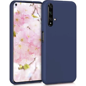 Huawei Nova 5T Kılıf Zore Premier Mat Esnek Silikon Lacivert
