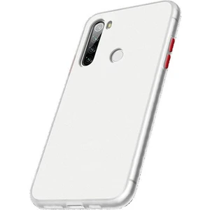 Xiaomi Redmi Note 8 Kılıf Zore Fri Mat Darbe Emici Silikon Renksiz