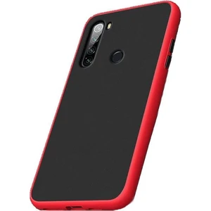 Xiaomi Redmi Note 8 Kılıf Zore Fri Mat Darbe Emici Silikon Kırmızı