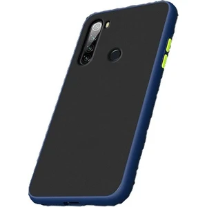Xiaomi Redmi Note 8 Kılıf Zore Fri Mat Darbe Emici Silikon Lacivert