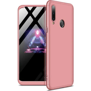 Galaxy A20S Kılıf Zore 360 Tam Koruma 3 Parça Ays Kapak Rose Gold