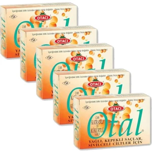 Otal Çam Katranlı Kükürtlü Sabun 80 gr 5 Adet-Yağlı Saçlar Sivilceli Ciltler Için