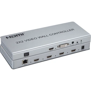 FHDVW242 2x2 Video Wall Controller Işlemci Full Hd 60 Hz Duvar Ekran Cctv Dvr Nvr Pc Notebook Çoklu Monitör Ekran Genişletici Profesyonel Switch