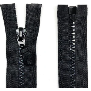 Siyah Kemik Fermuar 10'lu 80 cm