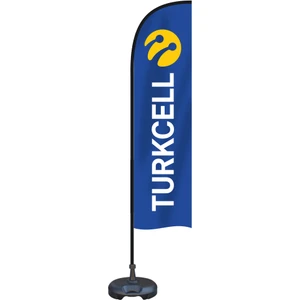 Turkcell Logolu Yelken Bayrak