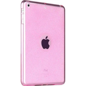 Fujimax Apple iPad 2/3/4 Nesil Simli Transparan Süper Silikon Kılıf (A1395 A1396 A1397 A1403 A1416 A1430 A1458 A1459 A1460) Gold