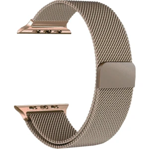 Coverzone   44mm Mıknatıslı Metal Kayış Kordon Gold Magnet