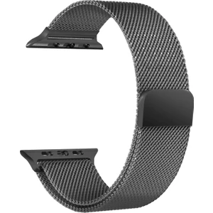 Coverzone   44mm Mıknatıslı Metal Kayış Kordon Gri Magnet