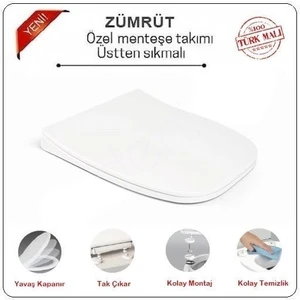 Nkp Slim Kare Yavaş Kapanır Klozet Kapağı Zümrüt