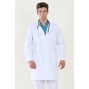 Moda Canel Uzun Boy Mono Yaka Bay Doktor Önlüğü