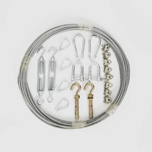 Ege Arge Genel Amaçlı Çelik Halat Seti 5 mm x 20 m 21'li