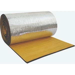 Yeshılls Oto Ses Isı Yalıtım Malzemesi Folyolu Sünger Yapışkanlı 10 mm Kalın 1 m x 1 m