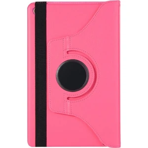 Gogo Samsung Galaxy Tab A 10.1'' T510 Kılıf 360 Rotating Stand Deri Koyu Pembe