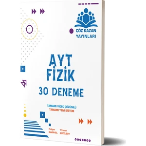 Çöz Kazan Yayınları AYT Fizik 30 Deneme Yeni Nesil