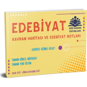 Çöz Kazan Yayınları Edebiyat Kavram Haritası ve Notları