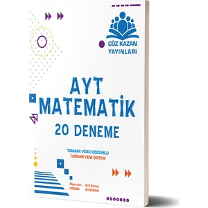 Çöz Kazan Yayınları AYT Matematik 20 Deneme Yeni Nesil