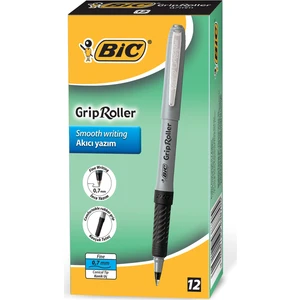 Roller Glide Grip 0.7  Siyah Roller Kalem 12'li Kutu