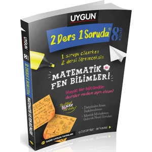 Sadık Uygun Yayınları 8. Sınıf 2 Ders 1 Soruda Matematik ve Fen Bilimleri