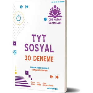 Çöz Kazan Yayınları TYT Sosyal 30 Deneme
