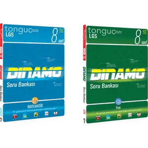 Tonguç Akademi 8. Sınıf Matematik Fen Dinamo Soru Bankası Seti 2 Kitap