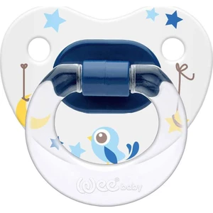 Wee Baby  Baby Silikon Desenli Damaklı Emzik (Askılı)