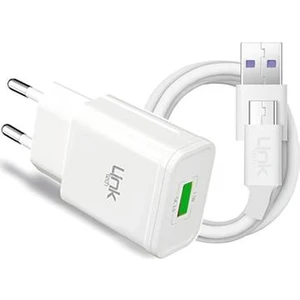 Linktech S660 Akıllı Şarj Cihazı ve Micro-Usb Data Kablosu