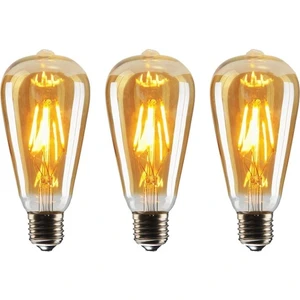 ST64 Flamanlı 6 W Rustik LED Ampul Dekoratif Vintage Aydınlatma Gün Işığı 3'lü