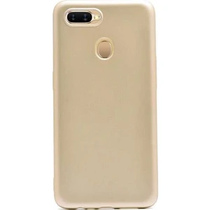 Oppo A5S AX7 Kılıf Zore Premier Mat Silikon Kapak Gold