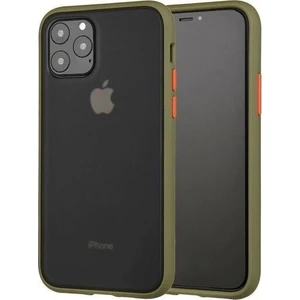 Apple iPhone 11 Pro Max Kılıf Zore Fri Mat Darbe Emici Silikon Koyu Yeşil
