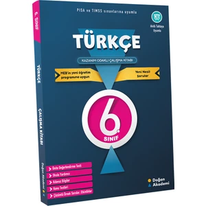 Doğan Akademi̇ 6. Sınıf Türkçe Kazanım Odaklı Çalışma Kitabı